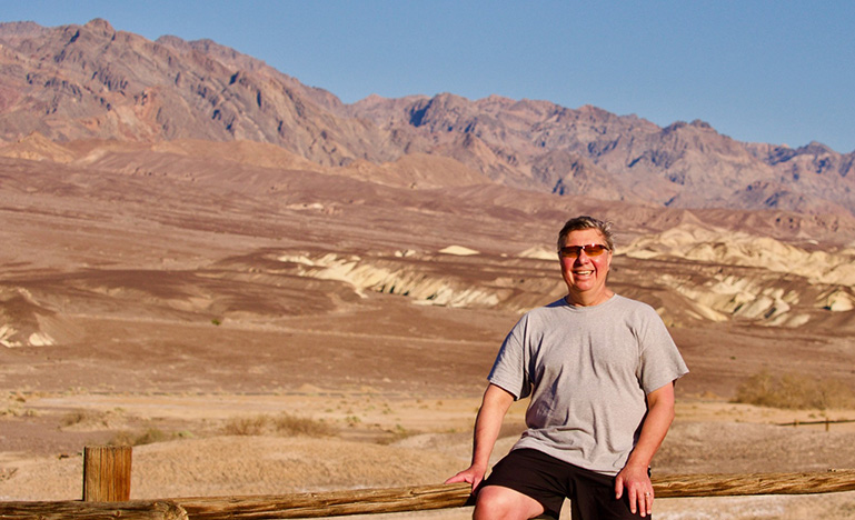 David Bilinsky in Death Valley