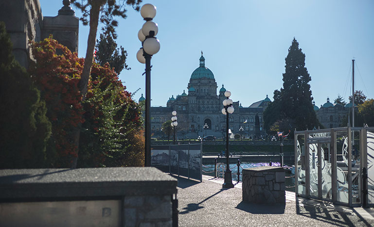 The BC legislature in Victoria
